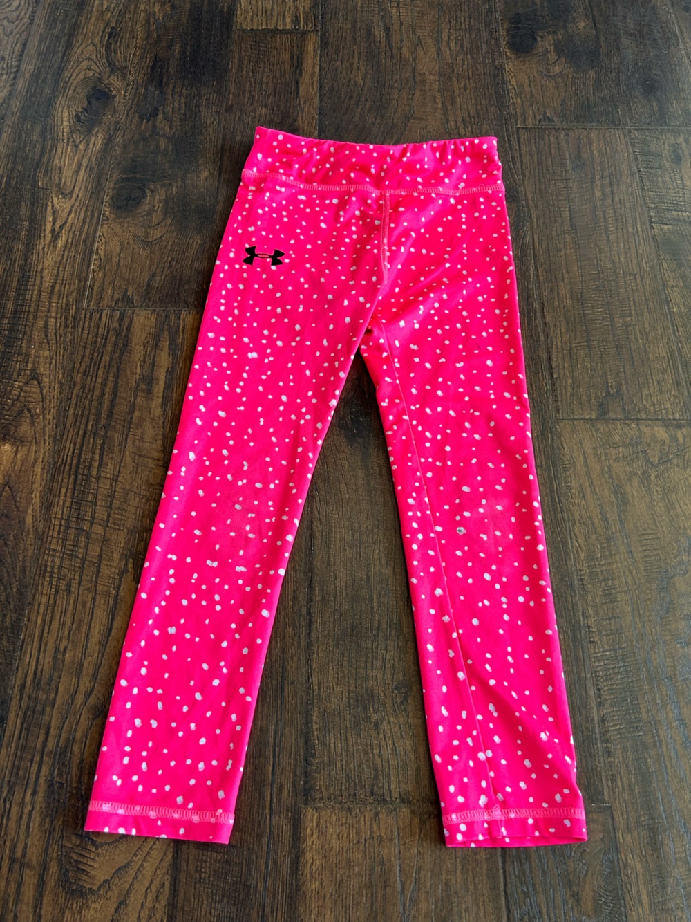 Under Armour Hot Pink Polka Dot Girls' Leggings
